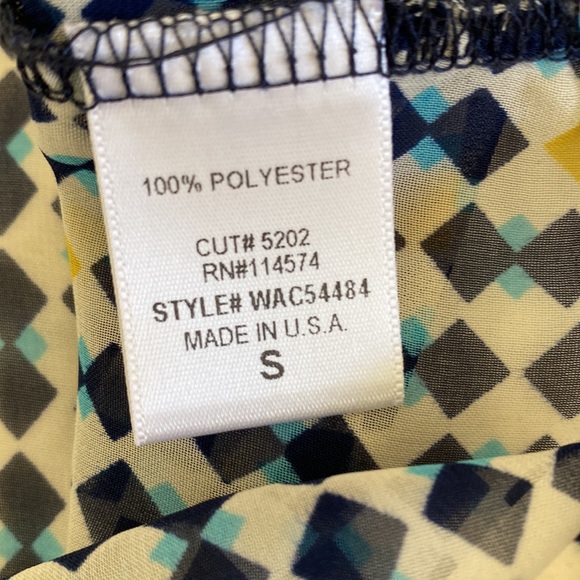 Pretty Geometric Pattern Blouse from Pleione size Small - Picture 3 of 8